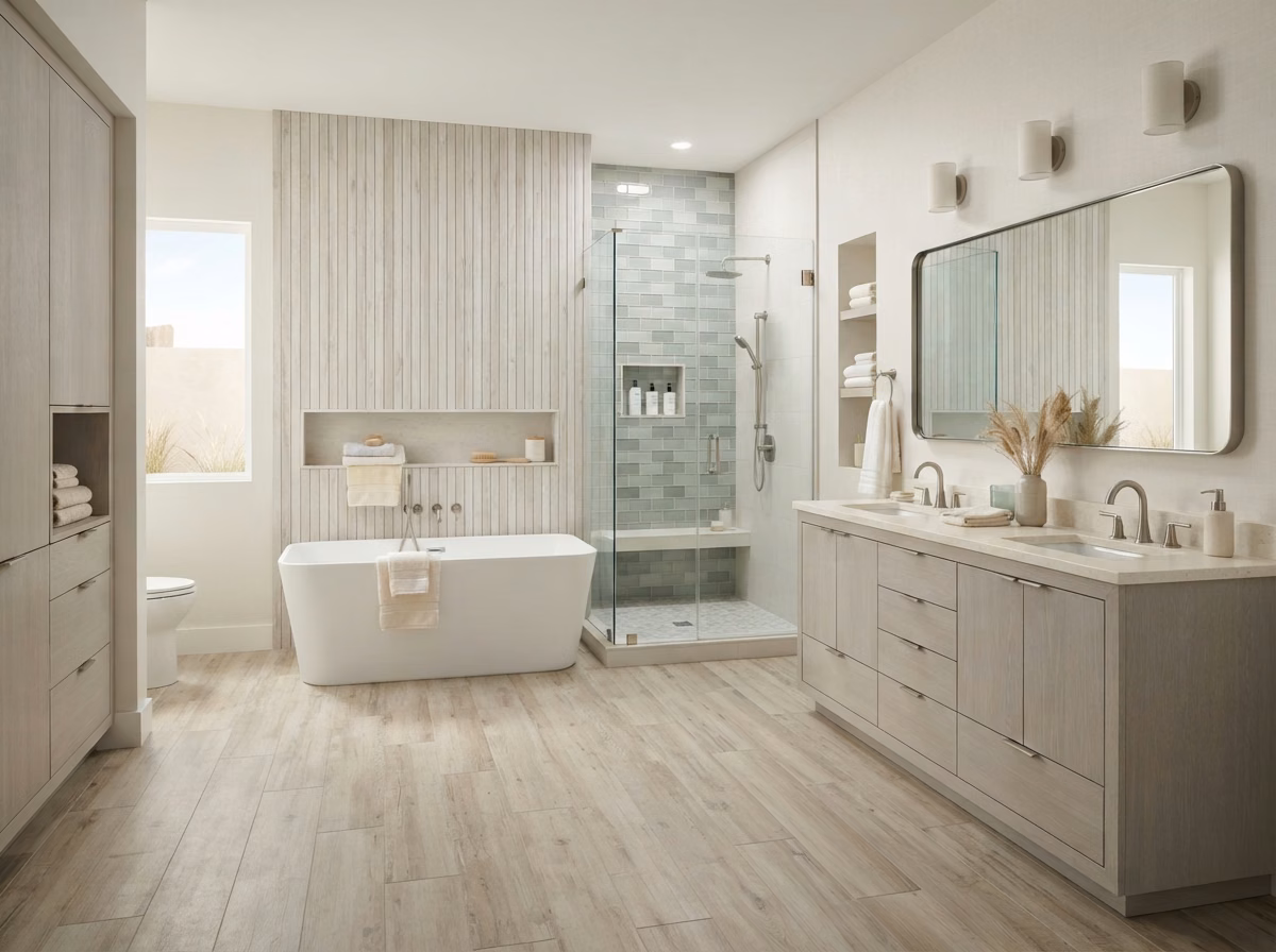 Coastal Bathroom in Orange County.