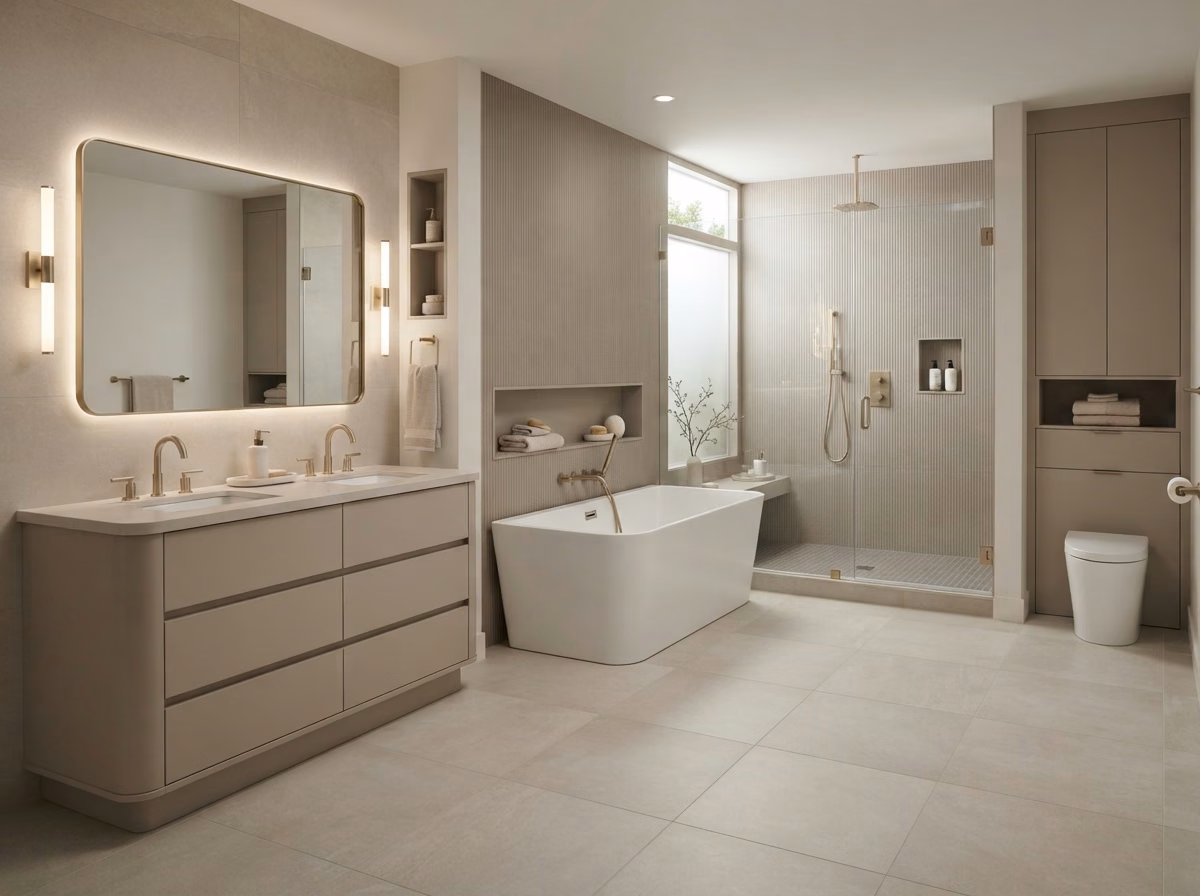 Contemporary Bathroom in Orange County.