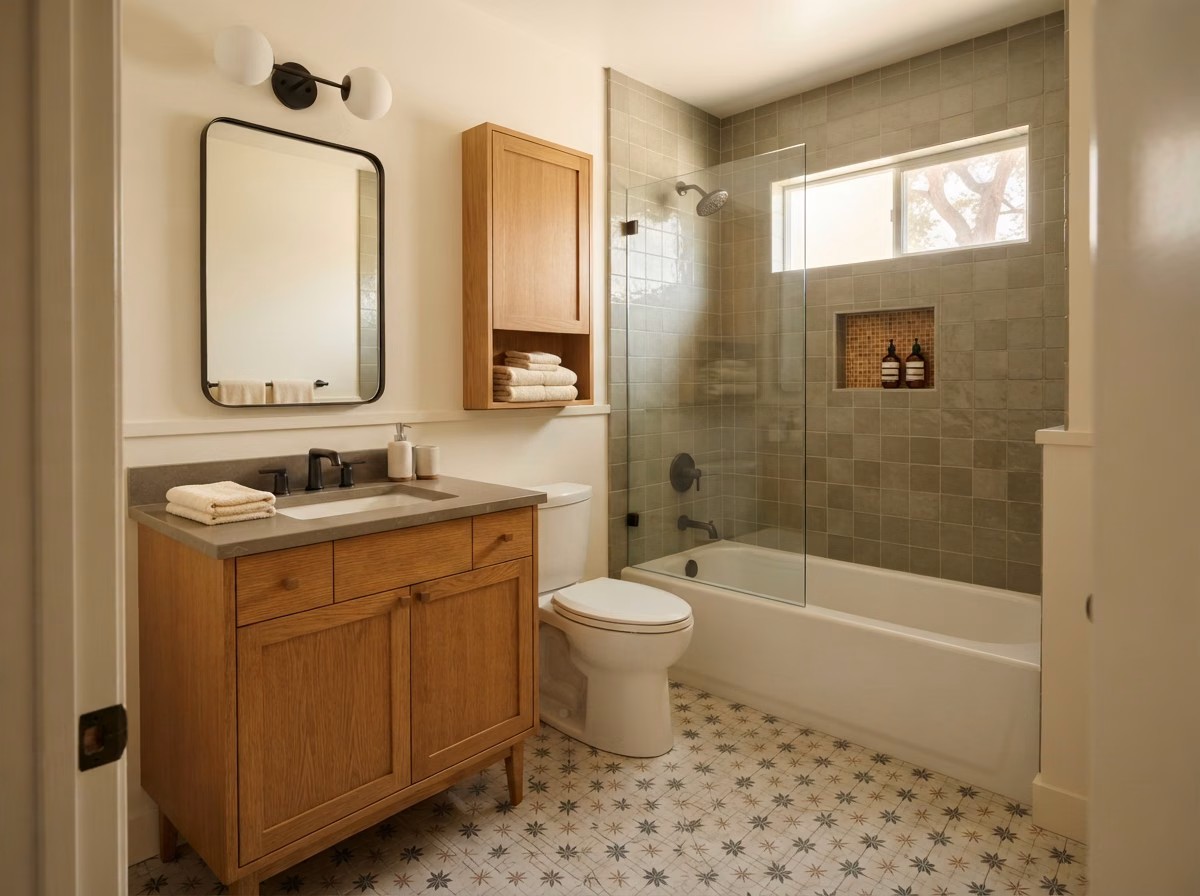 Guest Bath Renovation Fullerton in Orange County.