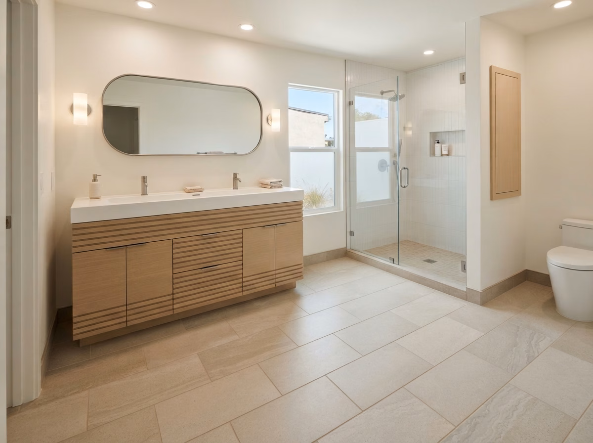 Porcelain Tile Flooring Huntington Beach in Orange County.