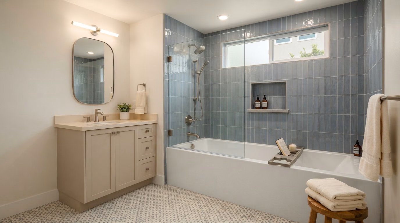 Shower to Tub in Orange County.