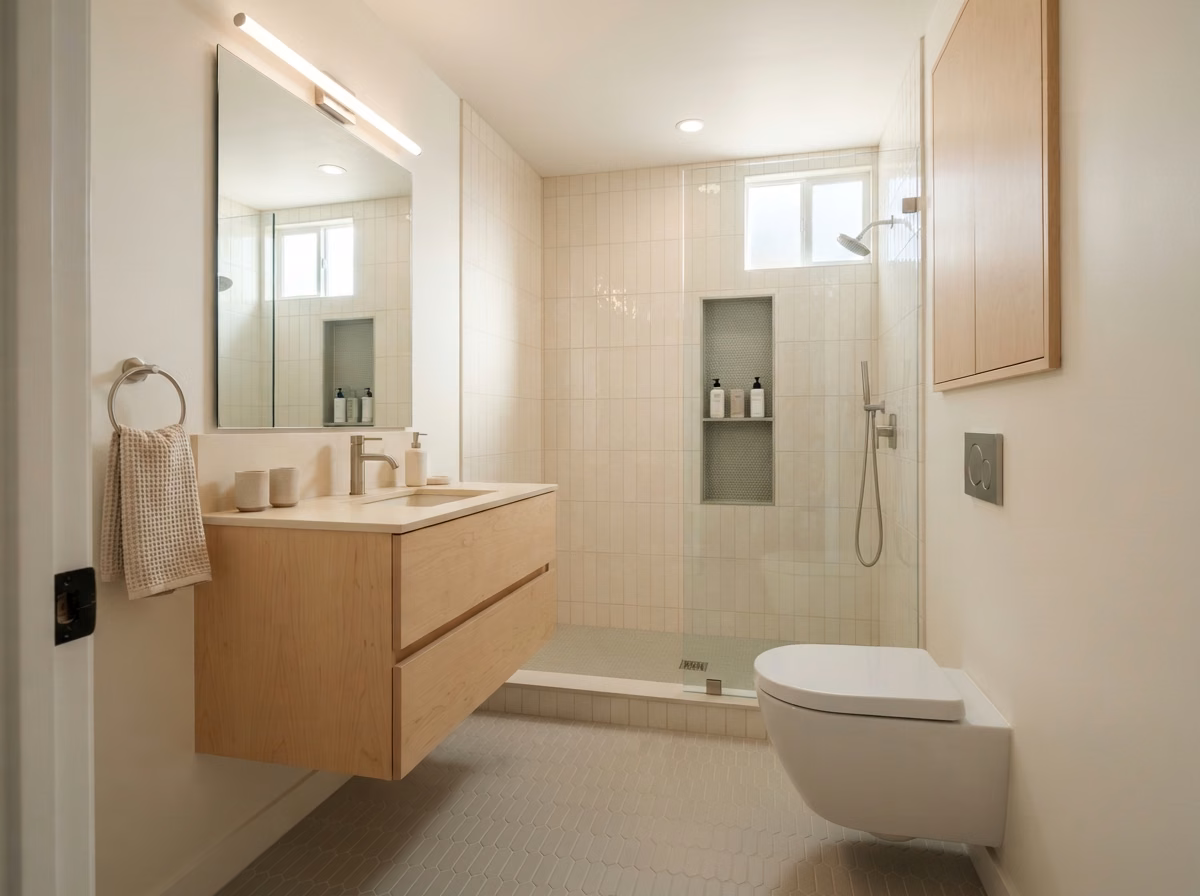Small Bathroom Remodel in Orange County.