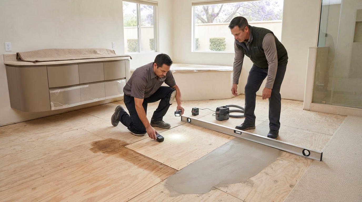 Floor Removal Subfloor Prep | Orange County Floor Removal Subfloor Prep in Orange County.