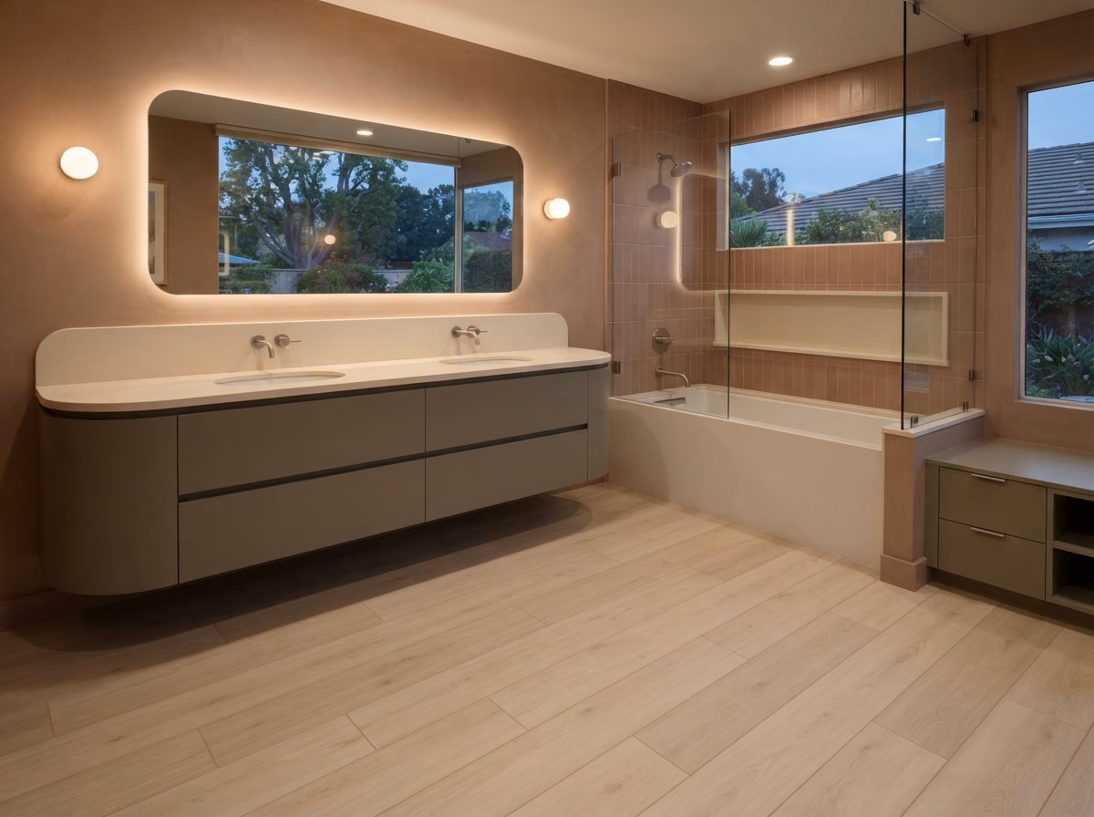 Luxury Vinyl Plank Flooring in Orange County.