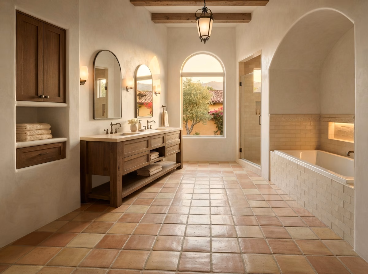 Mediterranean Spanish Revival Flooring Design | Orange County Mediterranean Spanish Revival Flooring Design in Orange County.
