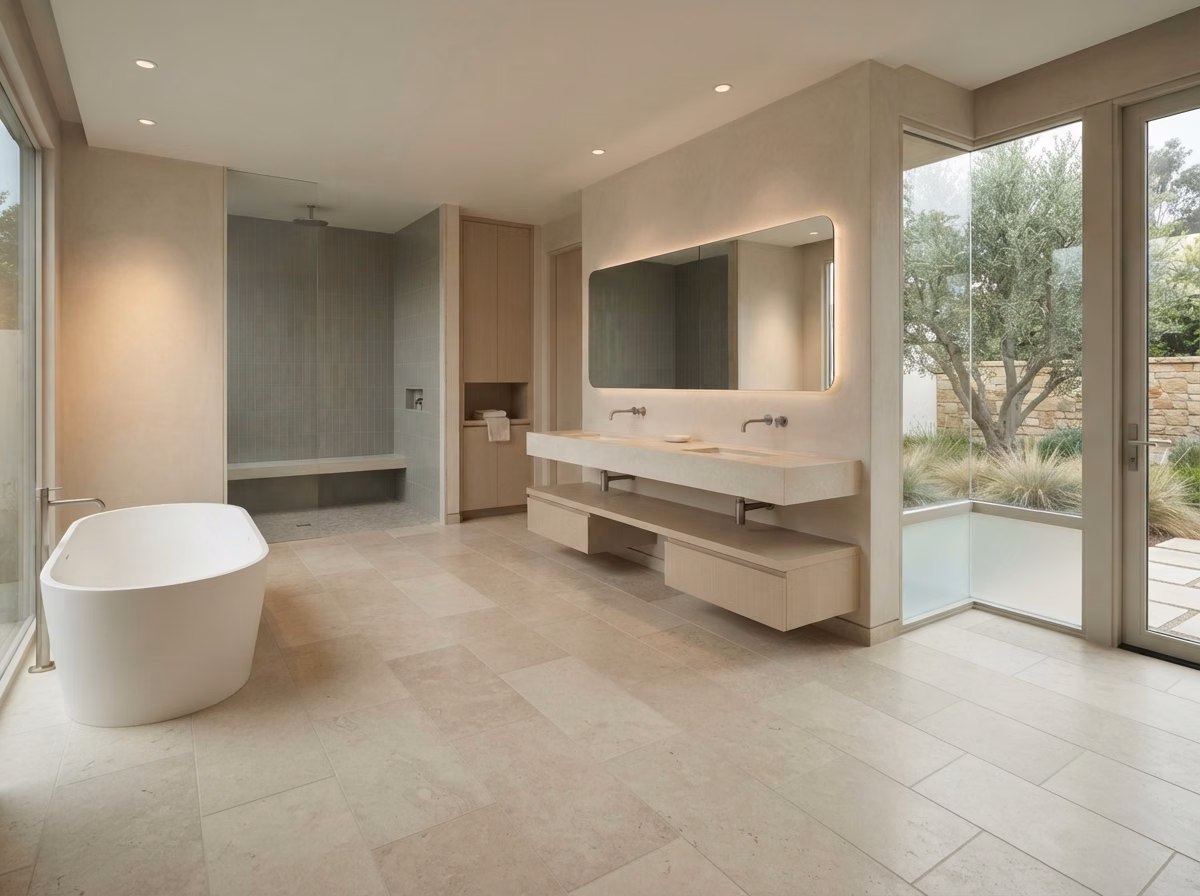 Spa Wellness Inspired Flooring Design | Orange County Spa Wellness Inspired Flooring Design in Orange County.