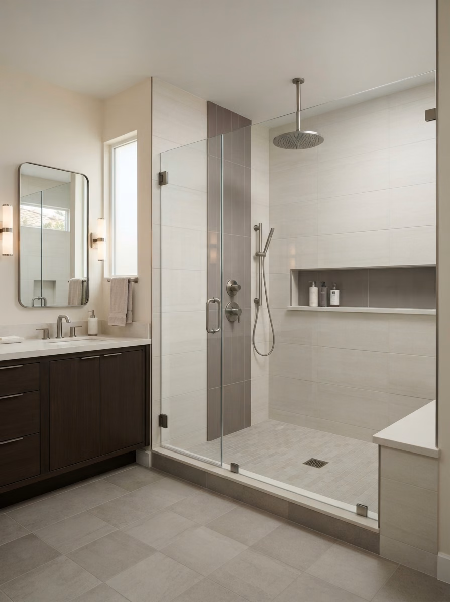 Rainfall Shower Upgrade Yorba Linda in Orange County.