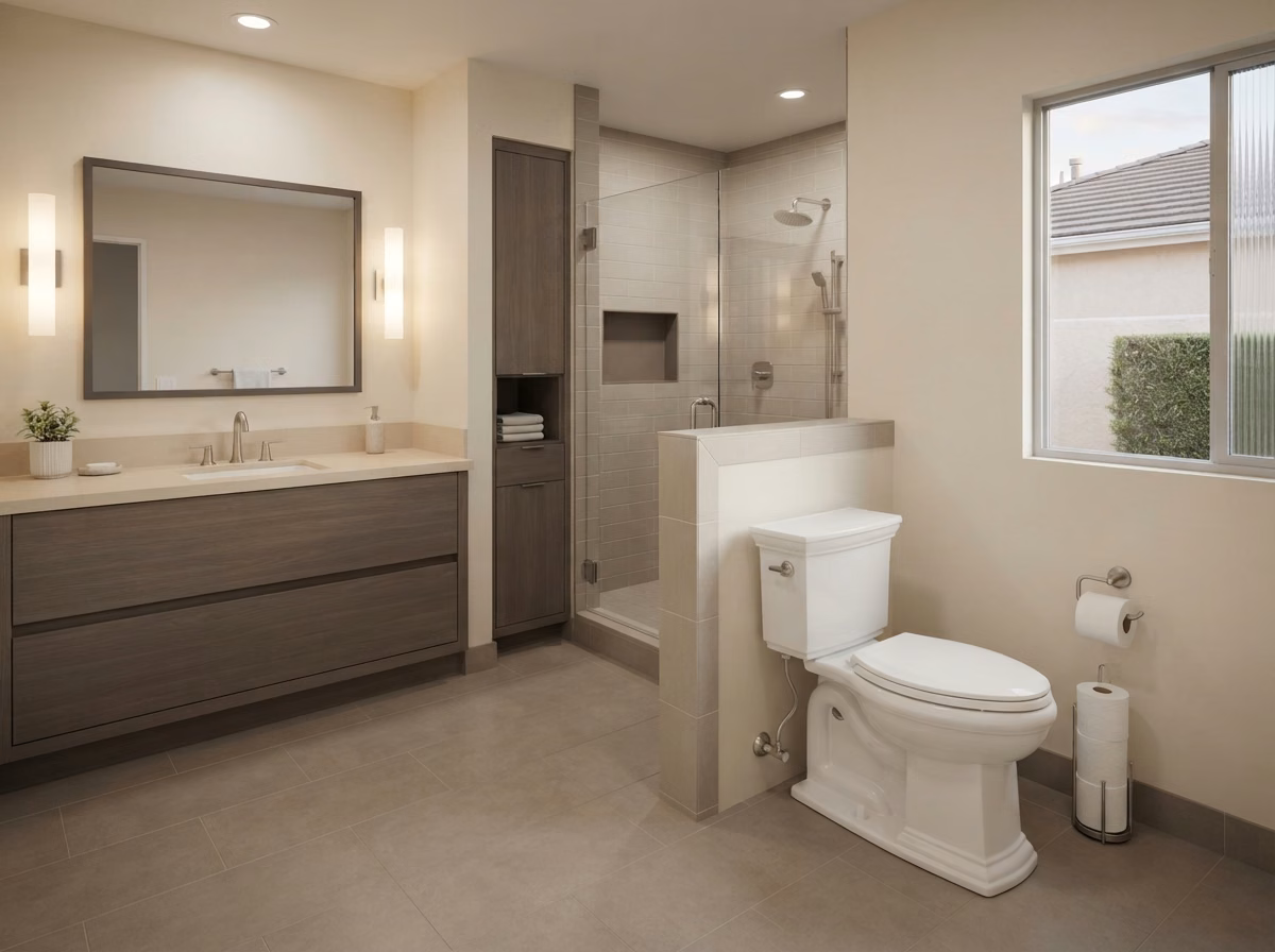 Standard Two Piece Toilet in Orange County.