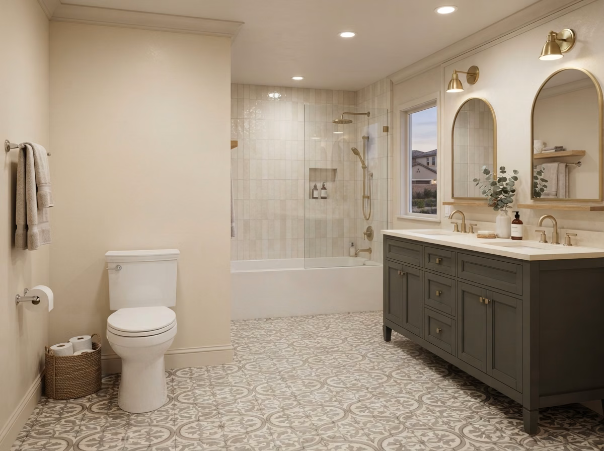 Toilet Replacement During Remodel in Orange County.