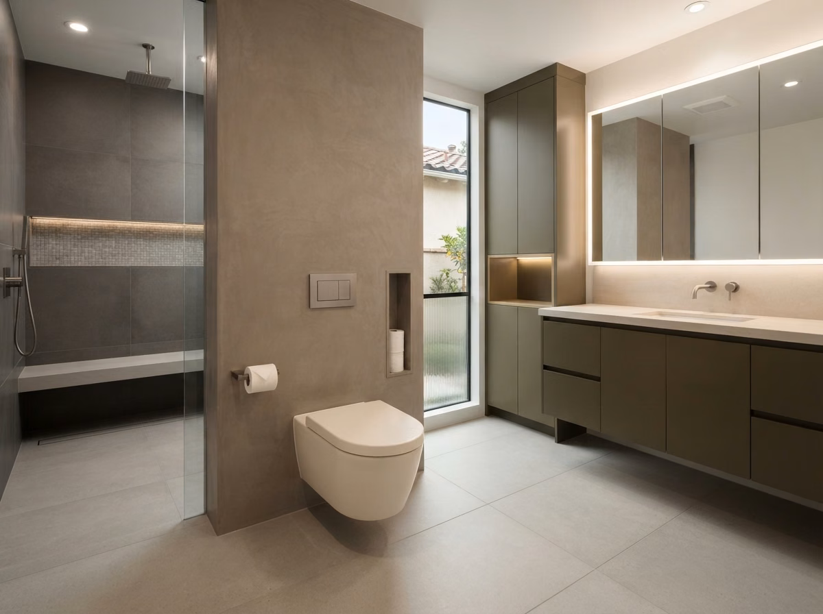 Wall Mounted Toilet in Orange County.