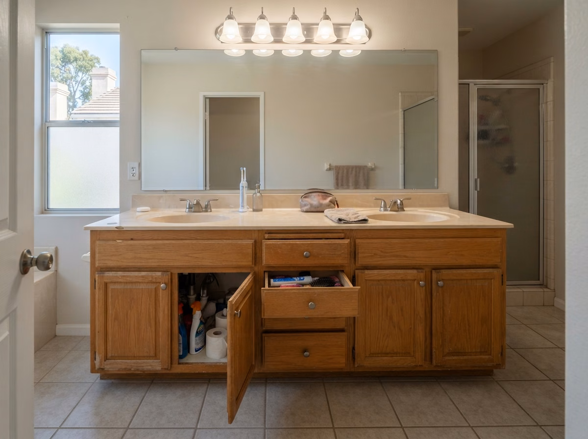 Bathroom Vanity Upgrade in Orange County.
