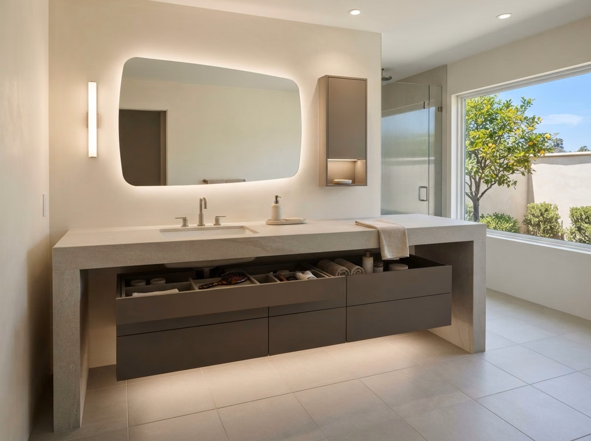 Single Sink Vanities in Orange County.