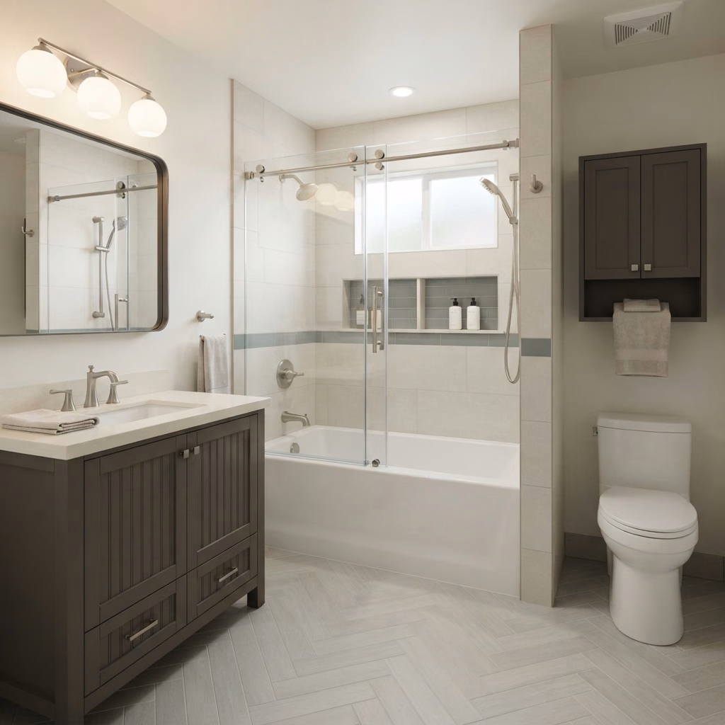 Alcove Tub with Surround Irvine in Orange County.