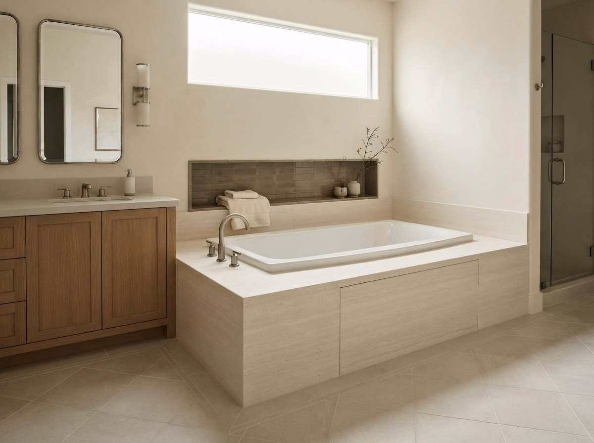 Drop in Deck Mounted Tub Type in Orange County.