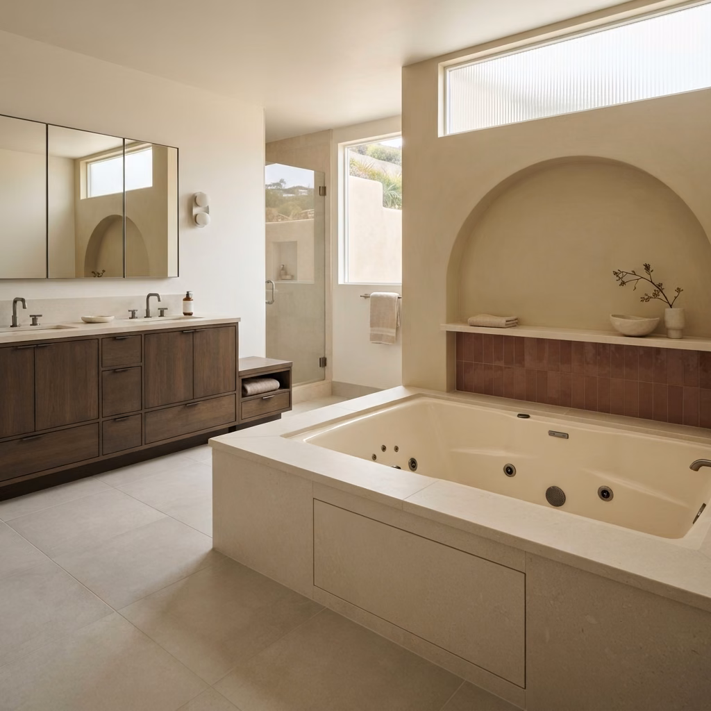 Jetted Spa Tub Laguna Beach in Orange County.