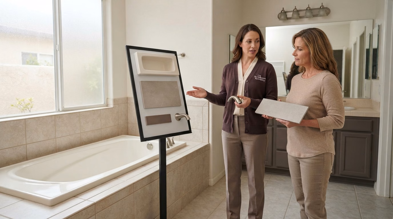 Tub Selection Design Process in Orange County.