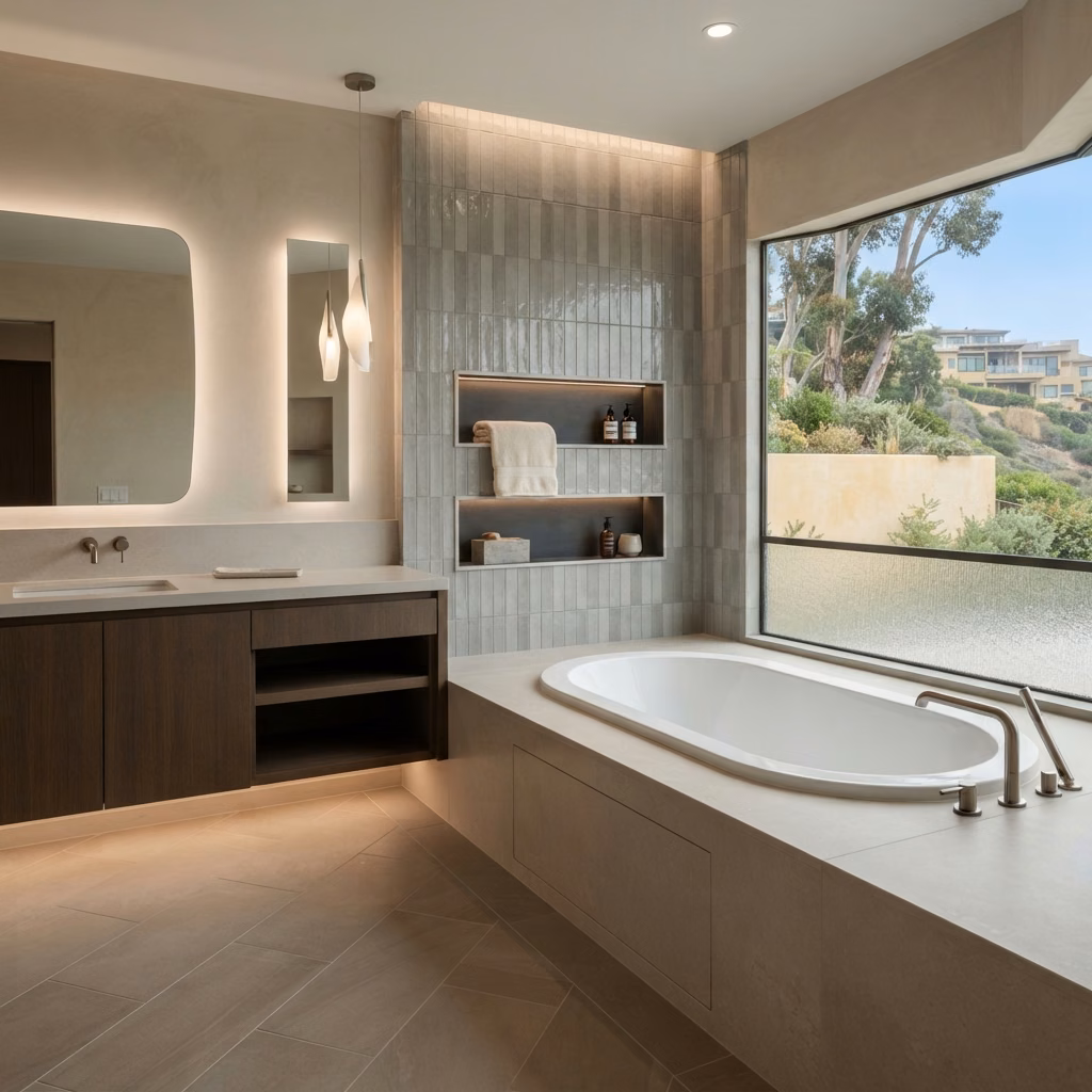 Drop in Deck Tub Laguna Beach in Orange County.