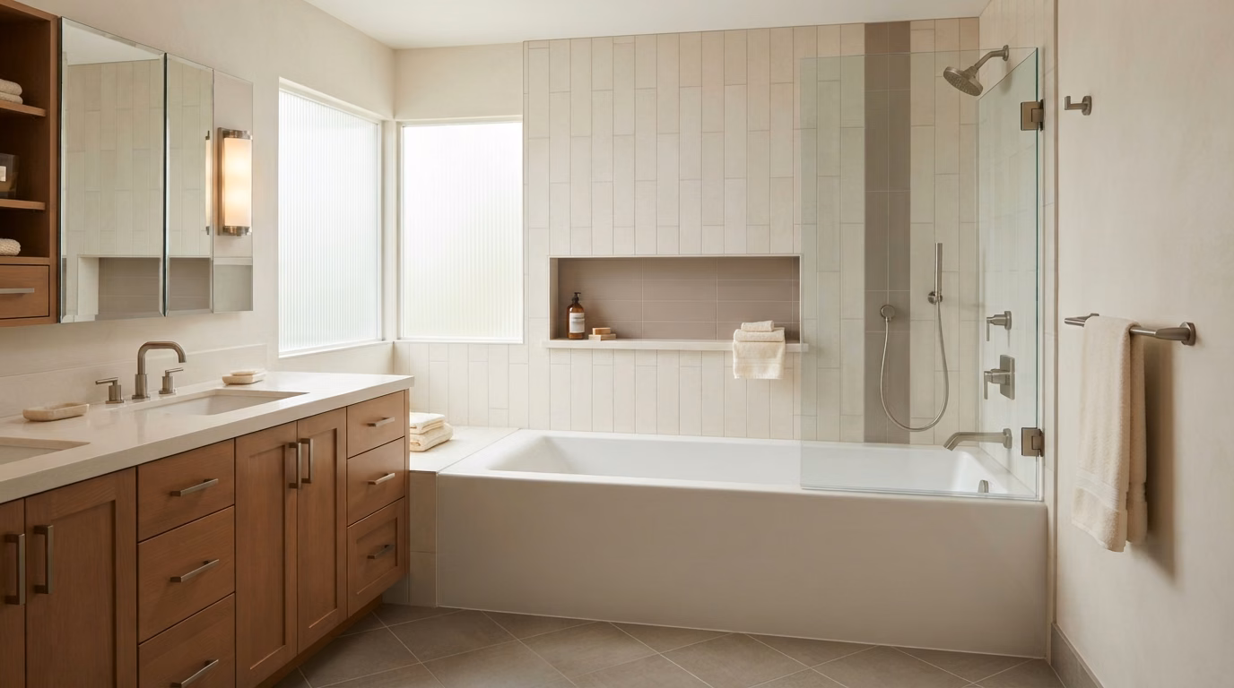 Shower to Tub Full Service in Orange County.