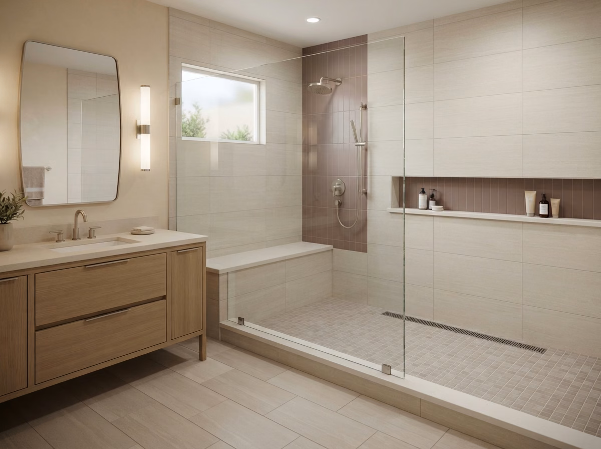 Custom Walk in Showers in Orange County.