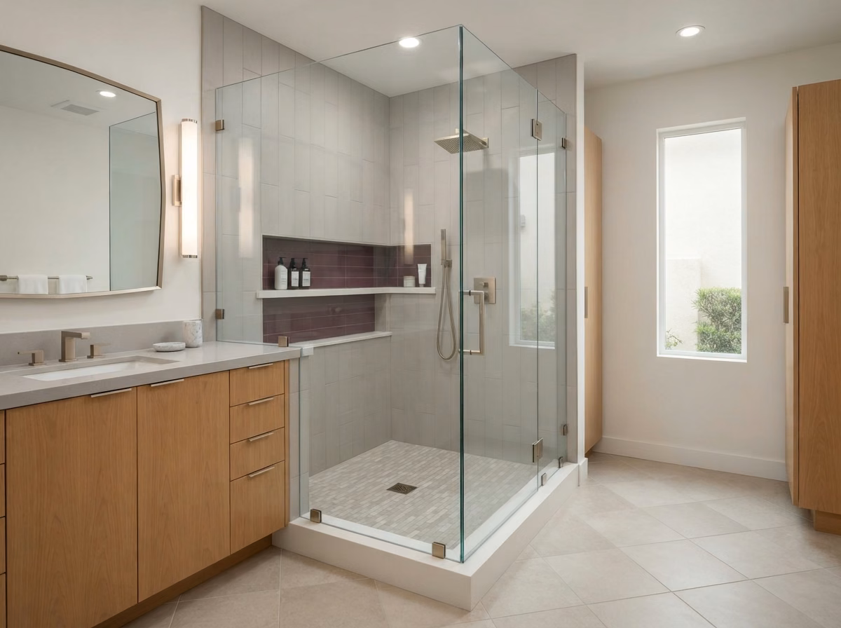 Frameless Glass Enclosures in Orange County.