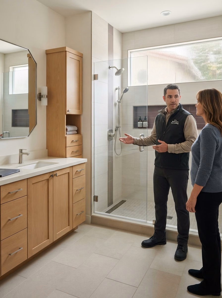 Tub to Shower Process Right in Orange County.