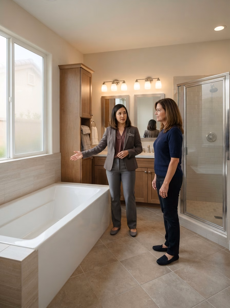 Tub to Shower Resale Value in Orange County.