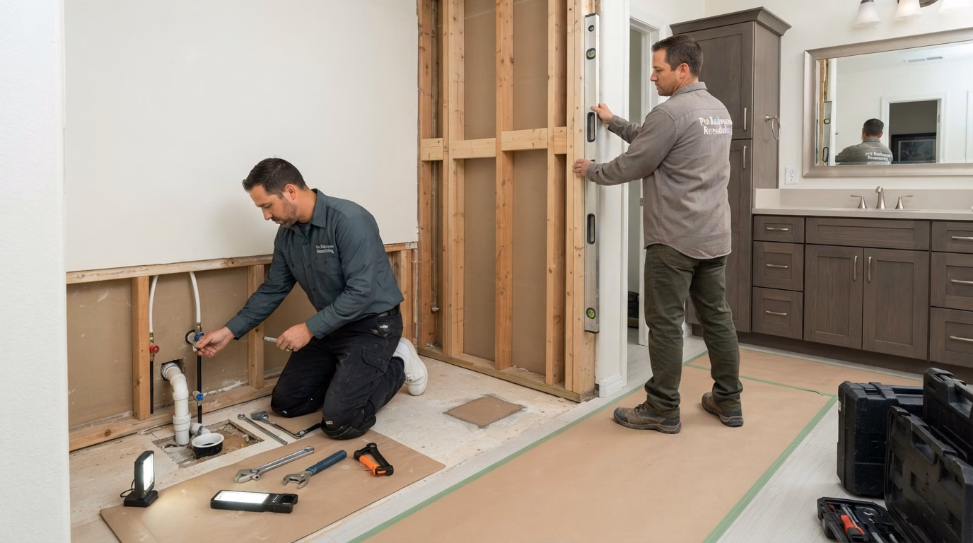 Walk in Tub Installation Process Middle in Orange County.