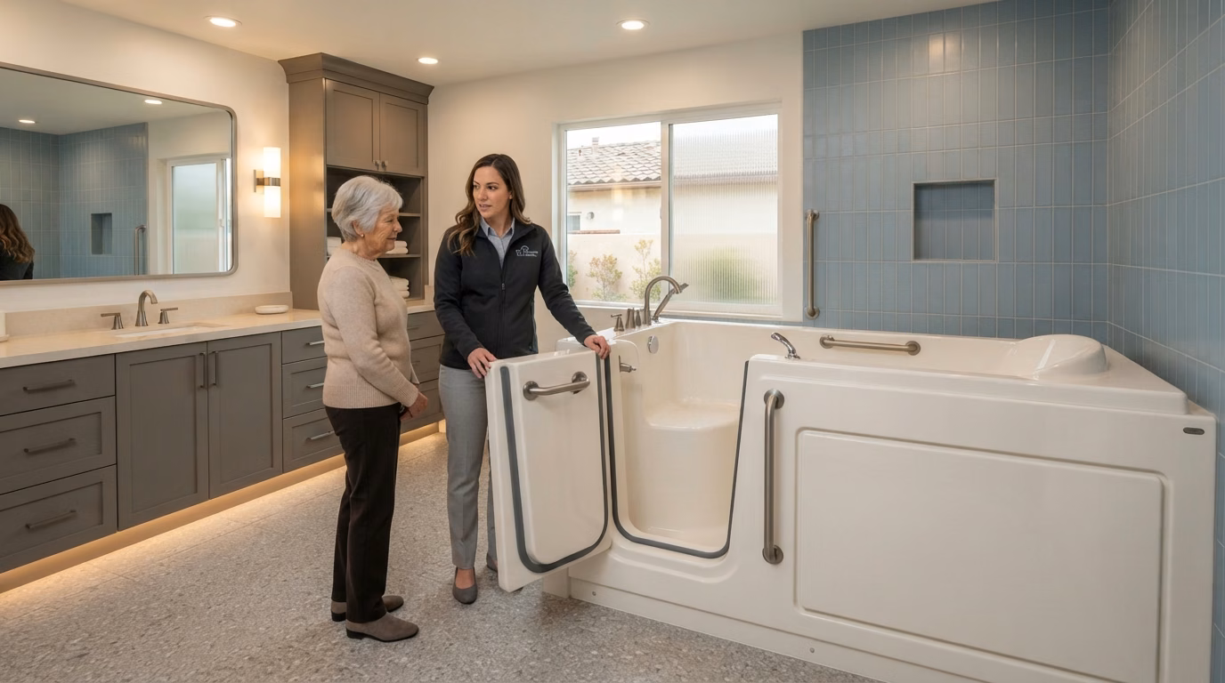 Walk in Tub Installation Process Right in Orange County.