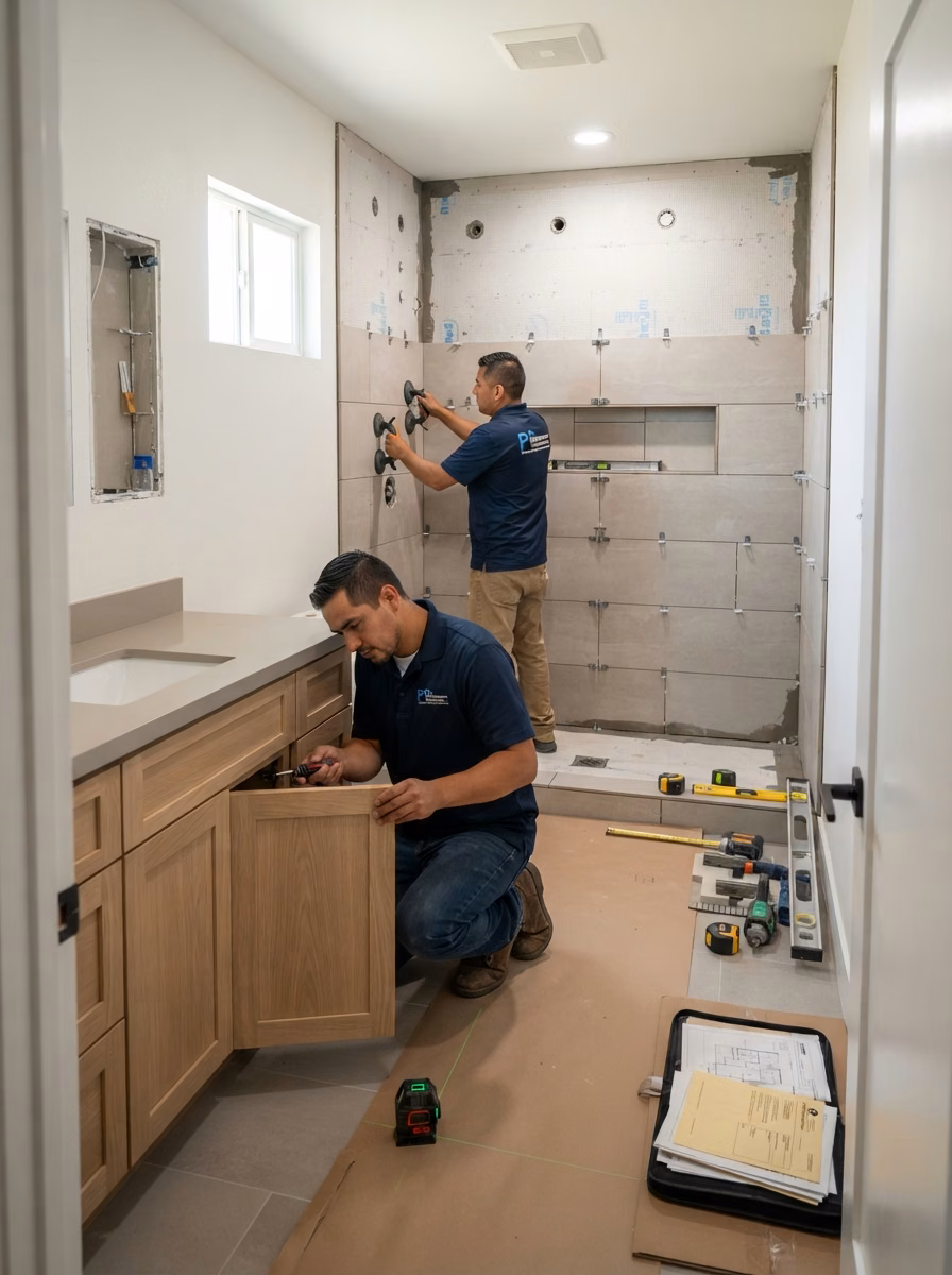 Professional bathroom remodeling team in Orange County.