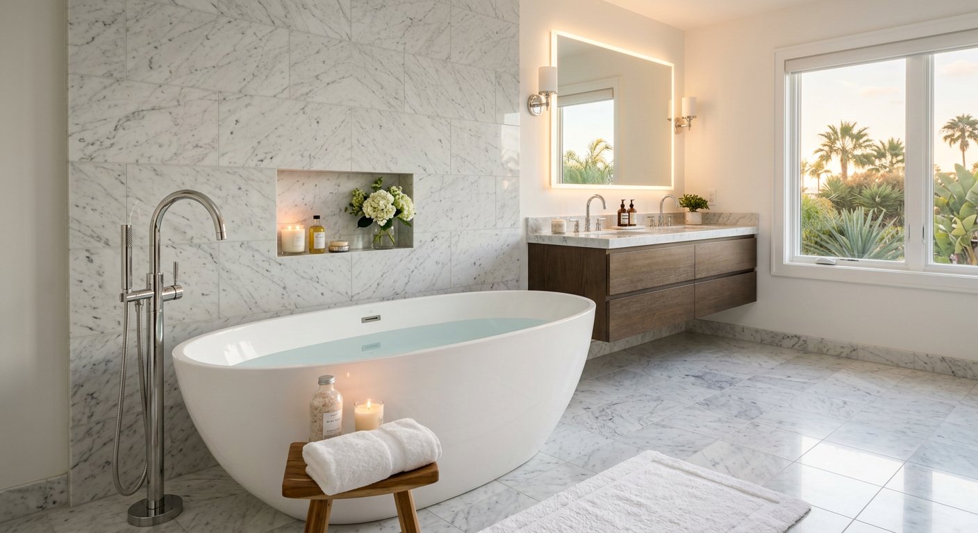 Unused bathtub ready for conversion